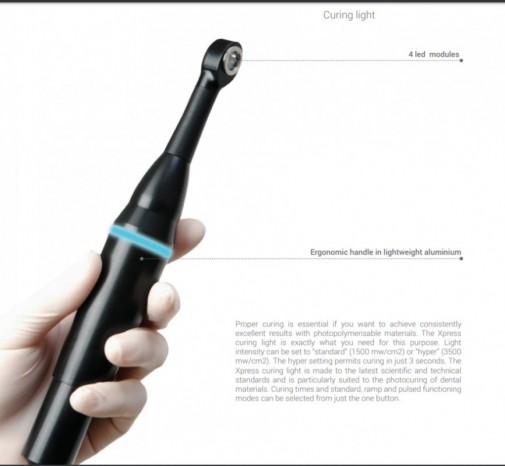 Dental Equipment, LED Curing Light, Curing light LED Xpress, 3 seconds -3500 MW, cordless